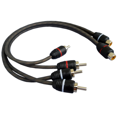 4Connect RCA-Y rozdzielacz przewodów RCA męski